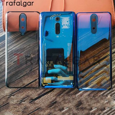 Trafalgar Clear Glass For Xiaomi Mi 9T Pro Redmi K20 Pro Back Battery Cover Rear Glass Panel Housing Case Replacement+Sticker Replacement Parts