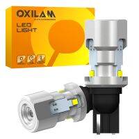 OXILAM 2 Buah 1200LM T15 W16W LED Canbus Bebas Kesalahan 912 921 LED Bohlam Cadangan Lampu Mundur Daya Tinggi Super Terang 6500K T16 LED