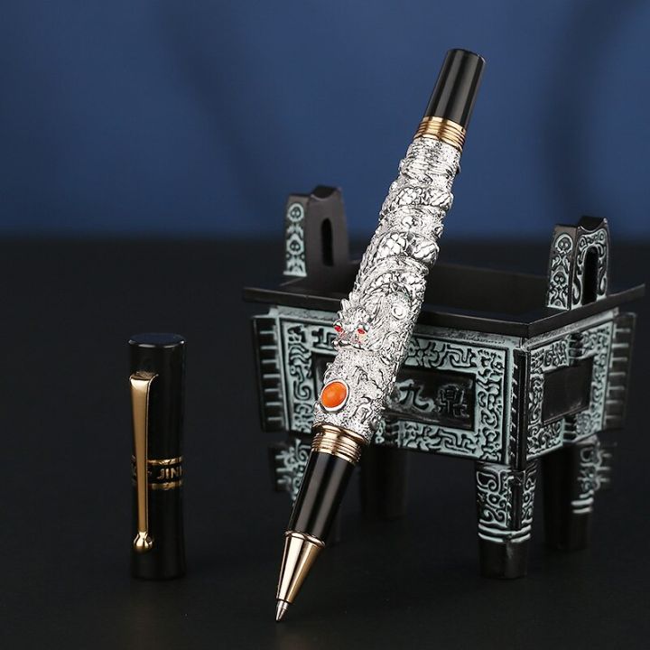 luxury-jinhao-dragon-ballpoint-pen-gold-clip-0-7mm-nib-office-pen-for-writing-boutique-gifts-pens