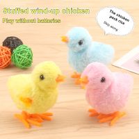 1PC Chick Wind Up Toys Chick Cute Plush Simulation Educational Walking Chicken Interesting Toy For Kids Clockwork Doll Toy