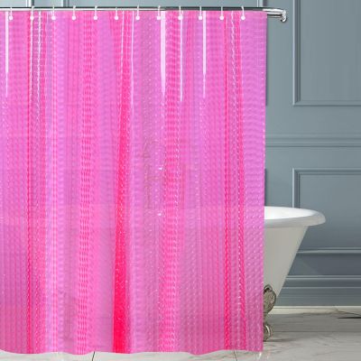 【cw】 Modern transparent Waterproof 3D Shower Curtain Bathing Sheer For Home Decoration Bathroom Accessaries Douchegordijn 12 Hooks