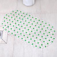 【cw】 Large Size Transparent Anti skid Mats Rectangle Soft Shower Massage Cup Non slip Bathtub ！