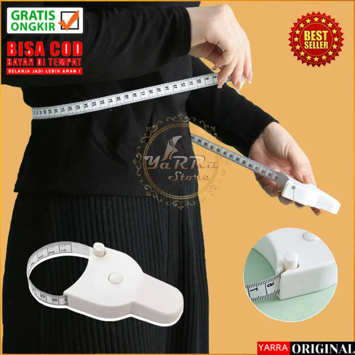 Meteran Baju Mini Roll Otomatis Alat Ukur Pinggang Tukang Jahit Alat
