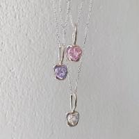 ∈ Han Guodong door retro niche pink 925 sterling silver necklace contracted joker ins female clavicle chain