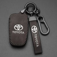 กรอบเคสกุญแจรถยนต์อัจฉริยะเป็นหนัง LAIFU กระเป๋า Fob กระเป๋าพวงกุญแจสำหรับ Toyota คอโรลล่าอัลติส Cross RAV4 Camry CHR ฟอร์จูนเนอร์อินโนว่า Avanza Harrier Land Cruiser Prado ตัวป้องกันระยะไกล