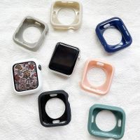 【Hot Sale】 Suitable for 8 generation protective simple iwatch6543217 case silicone half-pack soft shell