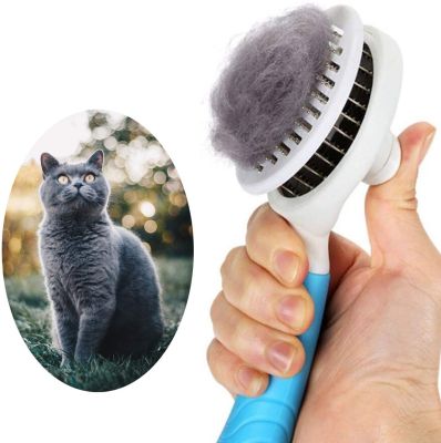 【CC】 Cleaning Slicker for Dog and Removes Undercoat Tangled Hair Massages Particle Comb Improves Circulation