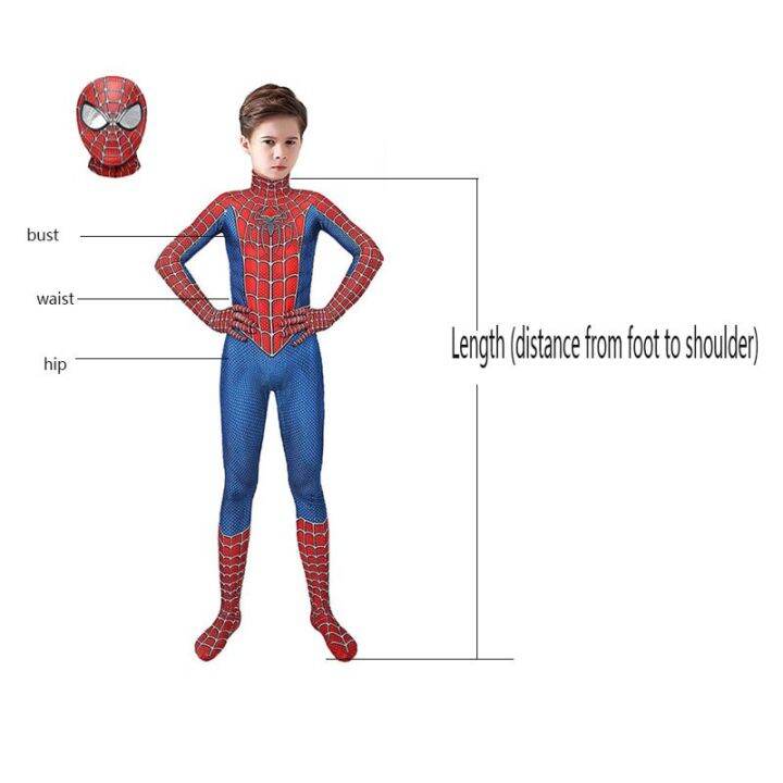 new-miles-far-from-home-marvel-cosplay-costume-zentai-spiderman-costume-superhero-bodysuit-spandex-suit-for-kids-adult