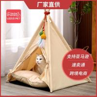 ✔❉ make the general new tent cat nest summer enclosed can unpick and wash resistant to catch wooden pet