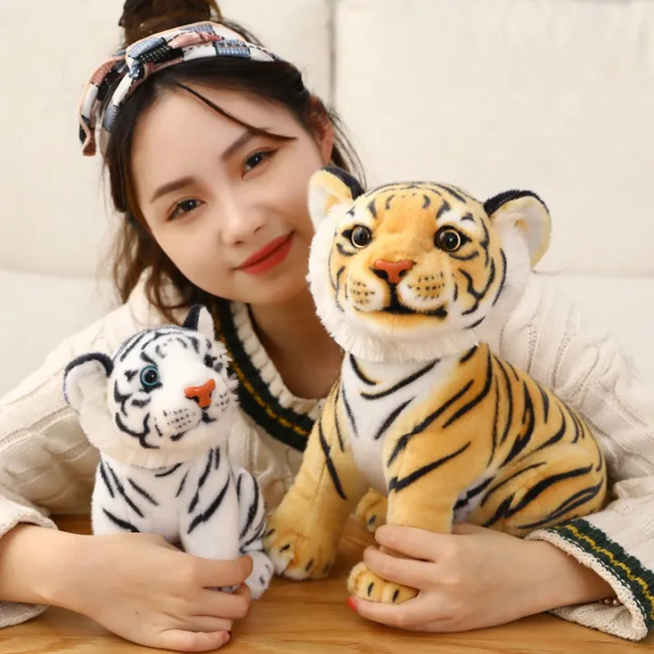 Simulation Tiger Doll Plush Toys Siberian Tiger Doll White Tiger Small ...