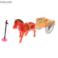 ?ZONGLONG? ของเล่นม้าไฟฟ้าใช้ดึงรถลากวิ่งและเดินได้เป็นของขวัญสำหรับเด็ก