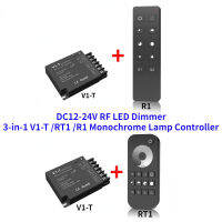 ใหม่ DC12-24V อุปกรณ์หรี่ไฟ LED RF 0-10V PWM 20A 3-In-1 RT1 V1-T R1ตัวควบคุมโคมไฟขาวดำเหมาะสำหรับแถบไฟเดี่ยวสีแอลอีดี