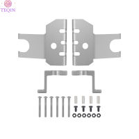 TEQIN เพลาหน้า + แผ่นป้องกันหลัง2ชิ้นชุดกันแคร้งอลูมิเนียม RC 1/10เพลาสำหรับตีนตะขาบ RR10แกน