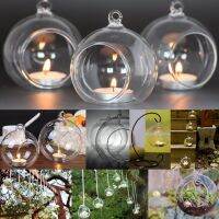 Transparent Glass Vase Hydroponic Flower Vase Hanging Round Glass Vases Fish Tank Fishbowl Home Decorative Accessories