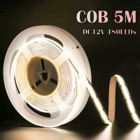 5M COB LED Light Strip DC12V 480LEDs Flexible Light Strip 4000K Natural Light Bedroom Atmosphere Light Decorative Garland Light