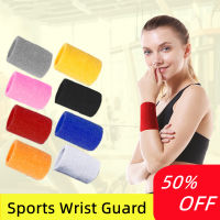 คู่ผ้าฝ้ายที่มีสีสัน Unisex Sport Sweatband สายรัดข้อมือป้องกันข้อมือ GYM กีฬาความปลอดภัยสายรัดข้อมือ BRACE Wrap BANDAGE-gnhgfhjgh