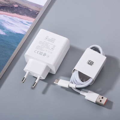 66W EU US SuperCharge Fast Charger 6A USB Type C สายชาร์จอย่างรวดเร็วสำหรับ P50 P40 P30 Pro Mate 40 30 Pro Nova 7 SE