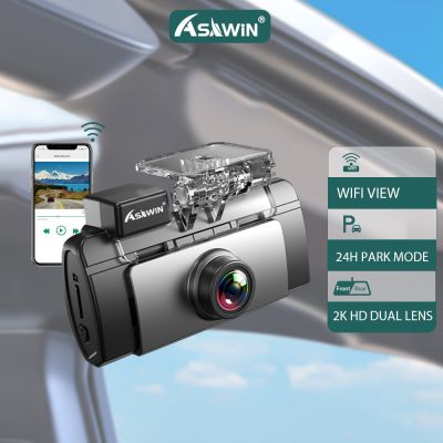 Asawin K200PRO Wifi Car DVR2K Dash Camสำหรับ กล้องติดรถยนต์ วิดีโอ เครื่องบันทึก ด้านหน้าและด้านหลังNight Vision ที่จอดรถ 24 ชั่วโมง โหมด