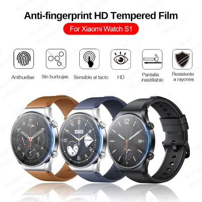 3pcs Tempered Glass for Xiaomi Watch S1 Screen Protector For Xiaomi WatchS1 M2108W1 D42 Explosion Proof Protective Glass Film