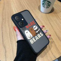 เคสสำหรับ Vivo Y27รูปการ์ตูนน่ารัก (We Bbers) เคสโทรศัพท์ลายหมีแพนด้า LCE Ber รูปสัตว์น่ารักสามตัวเปลือยขอบนุ่มมีน้ำค้างแข็งโปร่งใสเคสแข็งเด็กหญิงเด็กชายป้องกันกล้องคลุมทั้งหมดกันกระแทก