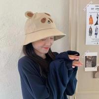 ¤✿ bear Fisherman hat fashion Sunscreen Bucket Hat women tide hat 4 colors to choose from hats