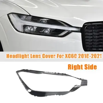 For Volvo XC60 2014 2015 2016 2017 Car Transparent Headlight Cover  Lampshade Front Headlamp Shell Lamp Shade Headlight Lens