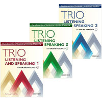 English original Oxford Trio series academic Listening and Speaking textbooks 3 volumes set Oxford Trio Listening and Speaking