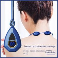 ❀ USB Health Care Portable Pendant Neck Massager Acupoints Lymphvity Body Massager EMS Neck Massager Device