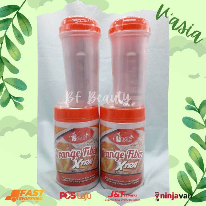 V ASIA ORANGE FIBER XTRA *FREE SHAKER* READY STOCK 100 ORIGINAL