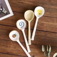 Cartoon Porridge Dessert Stirring Spoon Home Restaurant Teaspoon Kitchen Utensils Coffee Spoon Tableware Soup Spoon Serving Utensils