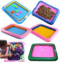 Multi-function Inflatable Sand Tray Inflatable Sandbox For Children Kids Indoor Playing Sand Clay Color Mud Toys Accessories