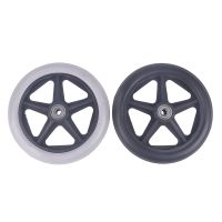 6 Inch Wheels Smooth Flexible Heavy Duty Wheelchair Front Castor Solid Tire Wheel Wheelchair Replacement Parts Furniture Protectors  Replacement Parts