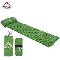 Widesea แคมป์ปิ้ง Press-type ที่นอนเป่าลม Moisture Waterproof Outdoor Sleeping Pad Bed Beach Air Mat เต็นท์ Travel Cushion