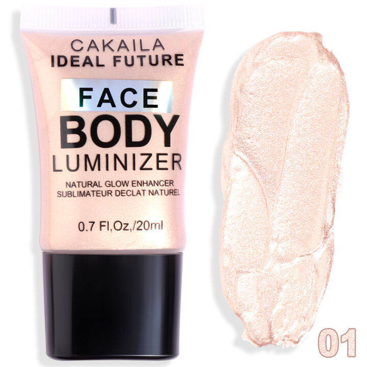 body-face-liquid-เจลไฮกลอสข้าวสาลีผิวกระจ่างใสกันน้ำประกายเพชรไฮไลท์แต่งหน้าใบหน้า