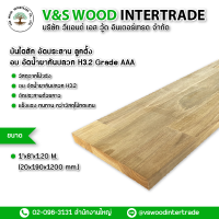 ไม้บันไดสัก อัดประสาน Grade AAA ขนาด 1"x8"x1.20M. (20x190x1200mm.)