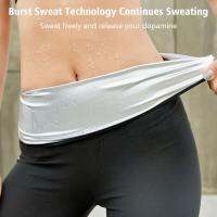 Women Sweat Five-Point Pants No Trace Belly Body Shaping For Fitness Running Sweatpants D2E0