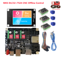 grbl 32 bit CNC shield controller ESP32 WIFI MKS DLC32 V2.1 offline control board TS24 touchscreen for CNC engraving machine