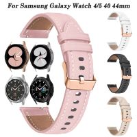 สายนาฬิกา20มม. สำหรับ Samsung Galaxy Watch 5/4 44 40มม. Galaxy4 46 42มม. หนัง Galaxy Watch5 Pro 45มม. สร้อยข้อมือ Correa