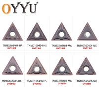 OYYU 10PCS TNMG160404 ผู้ถือ TNMG160408 MS MA MQ HS HA OY515M 160404 160408 แทรกเครื่องมือกลึงภายนอก TNMG CNC Cutter