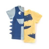 [COD] Boys summer childrens boys T-shirt handsome baby clothes short-sleeved one generation hair