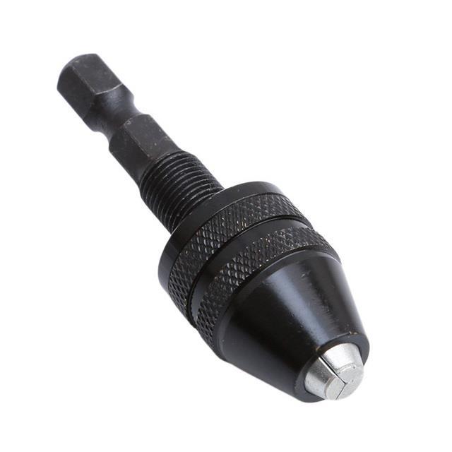 walfront-keyless-drill-chuck-screwdriver-impact-driver-adaptor-1-4-hex-shank-drill-bit-tool-convertor-adapter