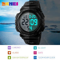 SKMEI Chrono Men Watch Top Luxury Brand Sport Watch Electronic Digital Male Wrist Clock Man 50M Waterproof Mens Watches 1258