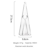 750ml Pyramid Waterfall Red Wine Pourer Glass Decanter Brandy Decant Jug Bar Champagne Water Bottle Drinking Glasses Gifts