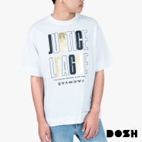 DOSH OVERSIZED SHORT SLEEVE T-SHIRTS JUSTICE LEAGUE เสื้อยืดโอเวอร์ไซส์ DJMT5069-OW