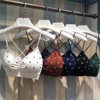 【CC】 Top Backless Bralette V Neck Brassiere Seamless Gym