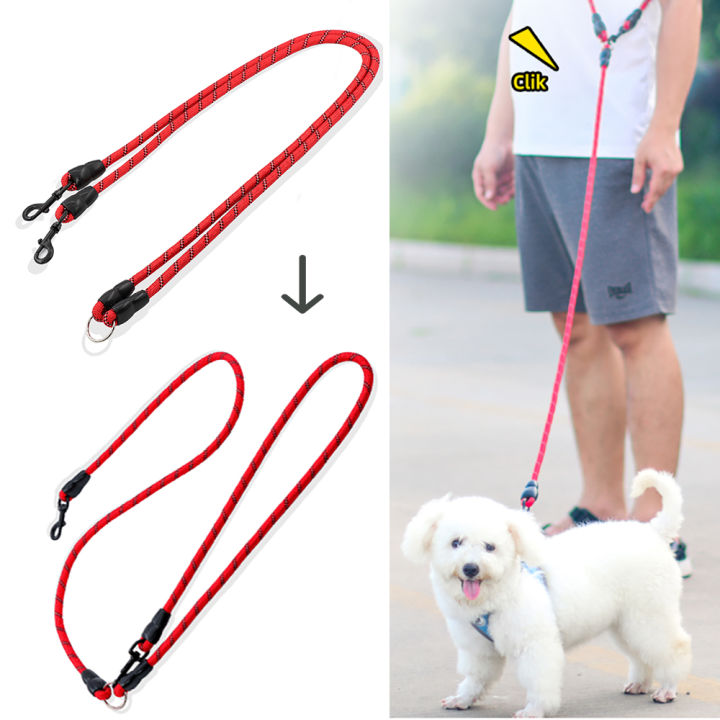 leash-for-small-medium-dog-chiens-multifunctional-1-to-2-double-head-nylon-rope-accessories-dogs-supplies-puppy-pug-products