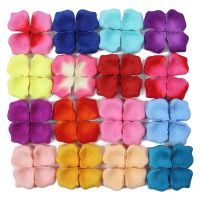 100pcs /1000pcs Silk Fabric Rose Flower Simulation Rose Petals For Wedding Party Decor Fake Petal Decorative Artificial Flowers  Plants