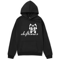 Deftones Skull Black Hoodie Tour Merch Band Hip Hop Trend Sweatshirt Couple Winter Long Sleeve Pullover Mens Hoodies Tops Size XS-4XL