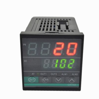 48X48มม.1/16 Din TC/RTD K E J PT100 CH102 LED Digital PID Temperature Controller เอาต์พุต SSR หรือรีเลย์ AC 110/220V Thermostat
