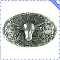 Vintage Bull Head Celtic Pattern Cowboy Western Belt Buckle Mens Gift